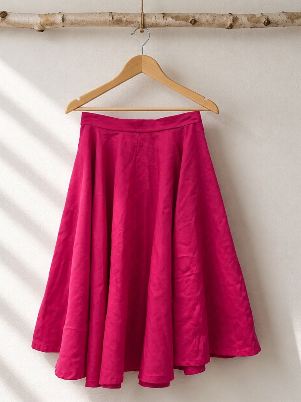 💥 Handmade Hot Pink 50s Style Circle Skirt Vintage Inspired